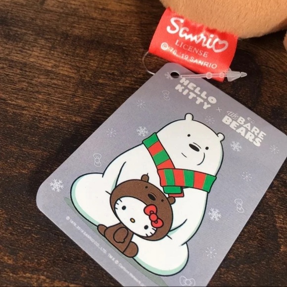 NWT Rare- Hello Kitty x Bare Bears Cosplay Plush - Picture 3 of 9